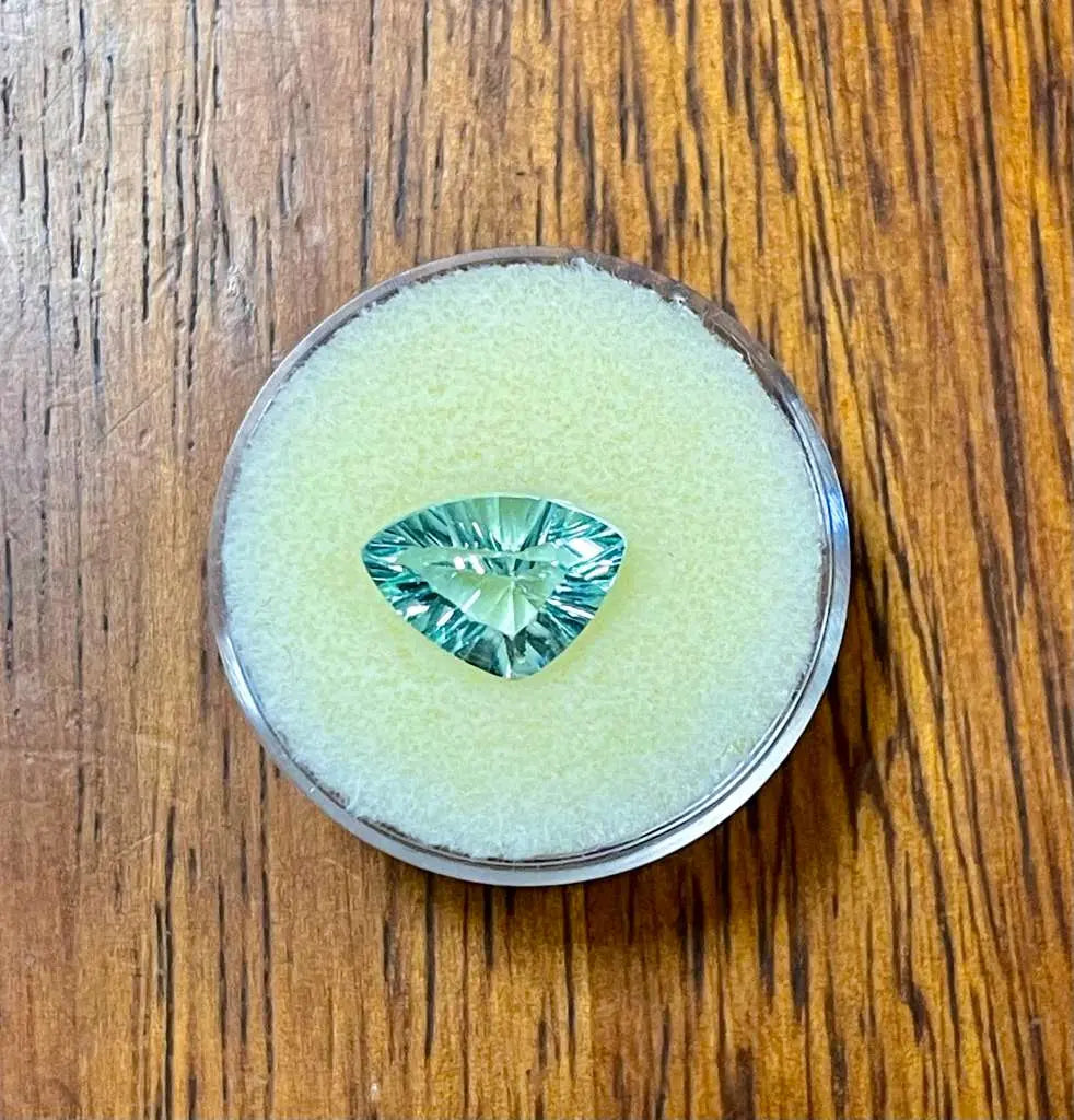 AAA+ Natural Gemstones (3.68 Carats), High Clarity Velvet Blue Color with Indian Fluorite ABC Jewelries